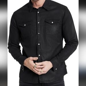 BLK DNM Western Snap Button Shirt 5 Stretch Denim